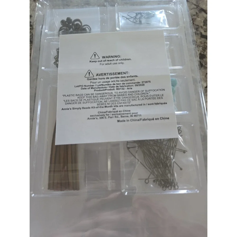 Annie's Simply Beads Kit Of The Month Aria BD132 Turquoise Beads Suede Tassel